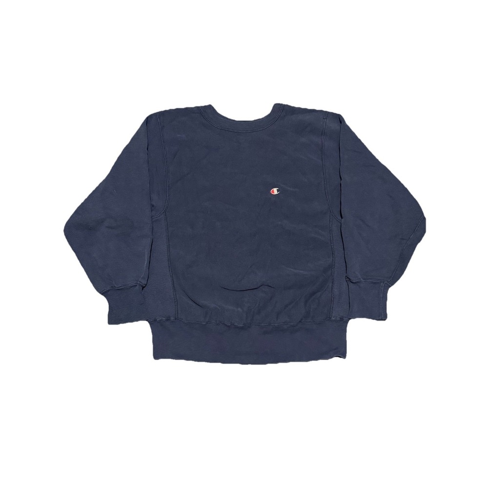 VTG 80s Champion Reverse Weave Mens Navy Blue Heavyweight Crewneck Sweatshirt M